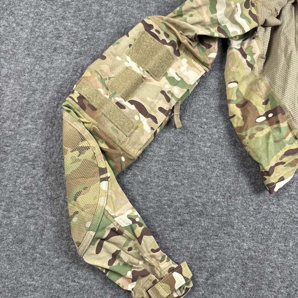 US Army Combat Shirt Mens Medium Flame Resistant Long Sleeve Military Multicam - Picture 7 of 8